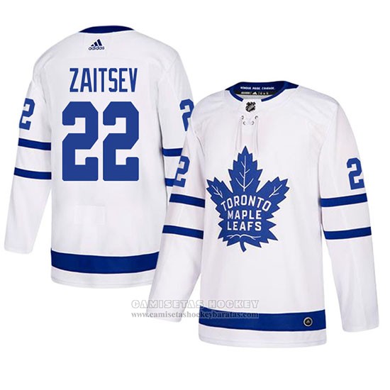 Camiseta Hockey Toronto Maple Leafs Nikita Zaitsev Autentico Segunda Blanco